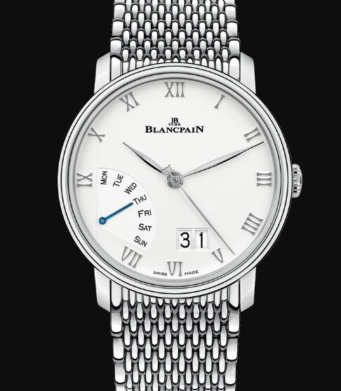 Review Blancpain Villeret Watch Price Review Grande Date Jour Rétrograde Replica Watch 6668 1127 MMB - Click Image to Close